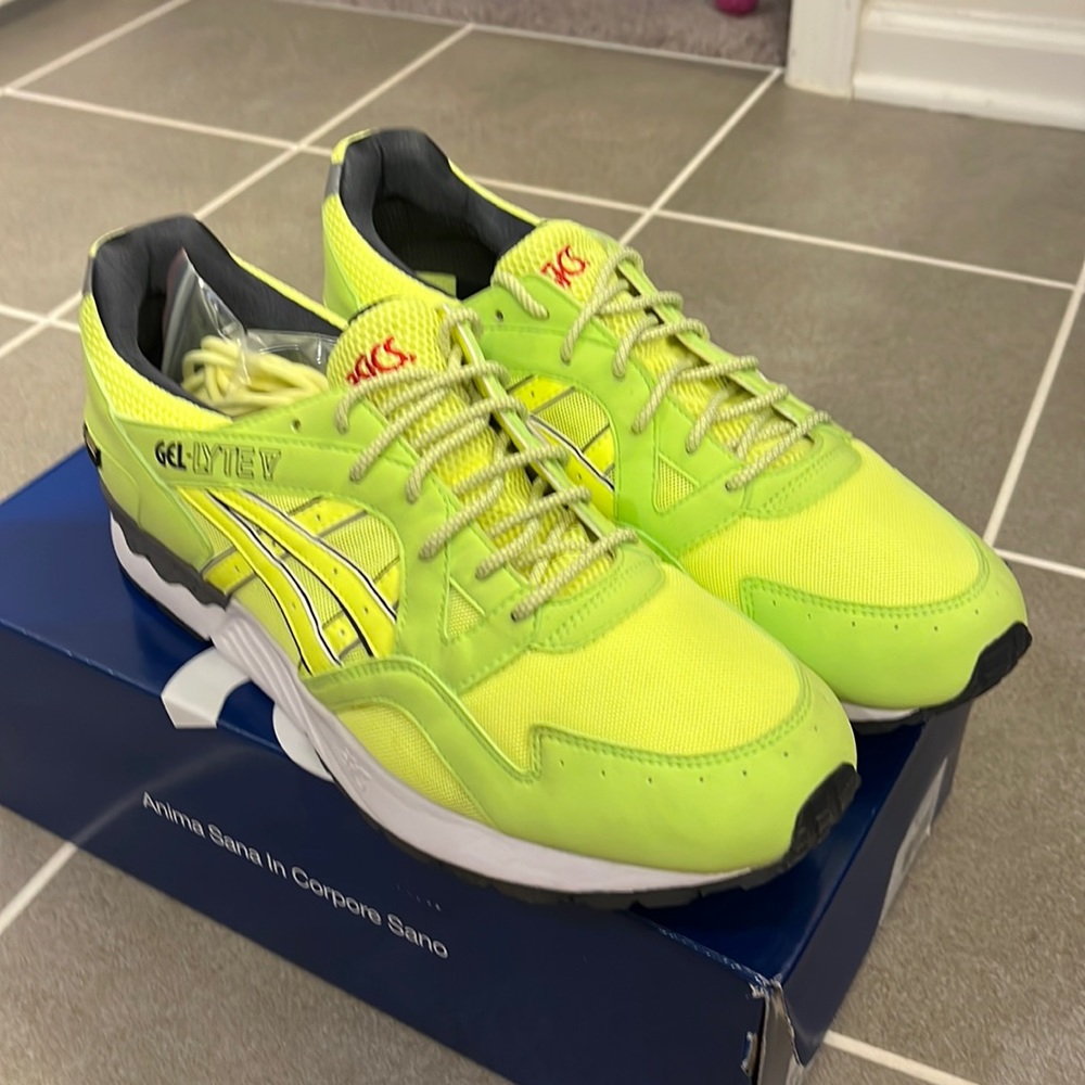 ASICS Gel Lyte V x Ubiq Gore-Tex Shoes Sneakers Hazard Lime H41GK 8686 Mens 12.5